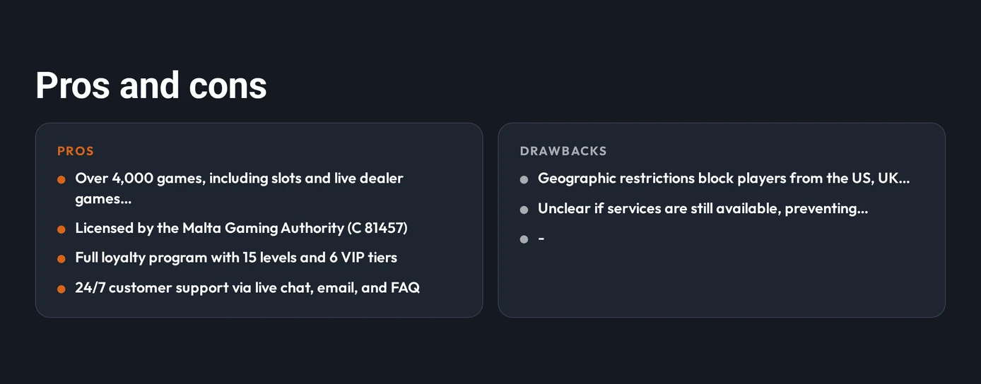 Browse pros cons overview